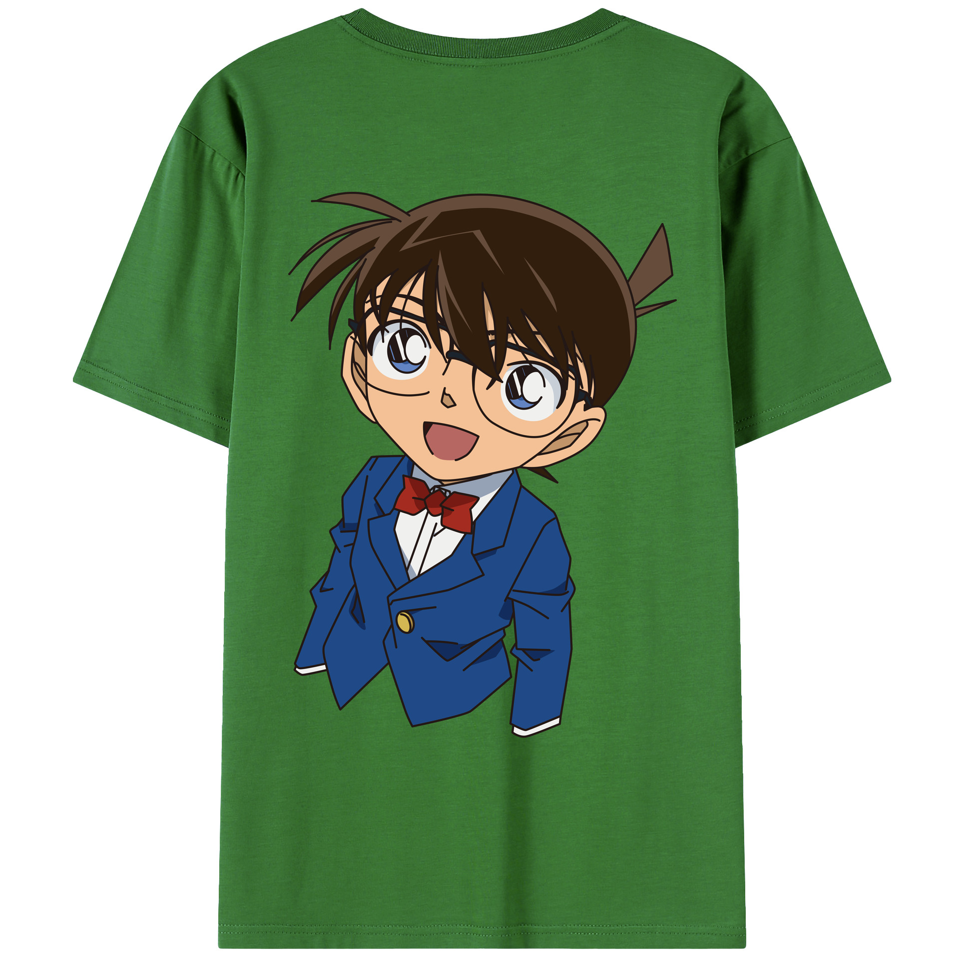 （画像用） 名探偵コナン 江戸川 コナン Detective Conan Conan Edogawa レディース半袖Tシャツ(バックプリント)